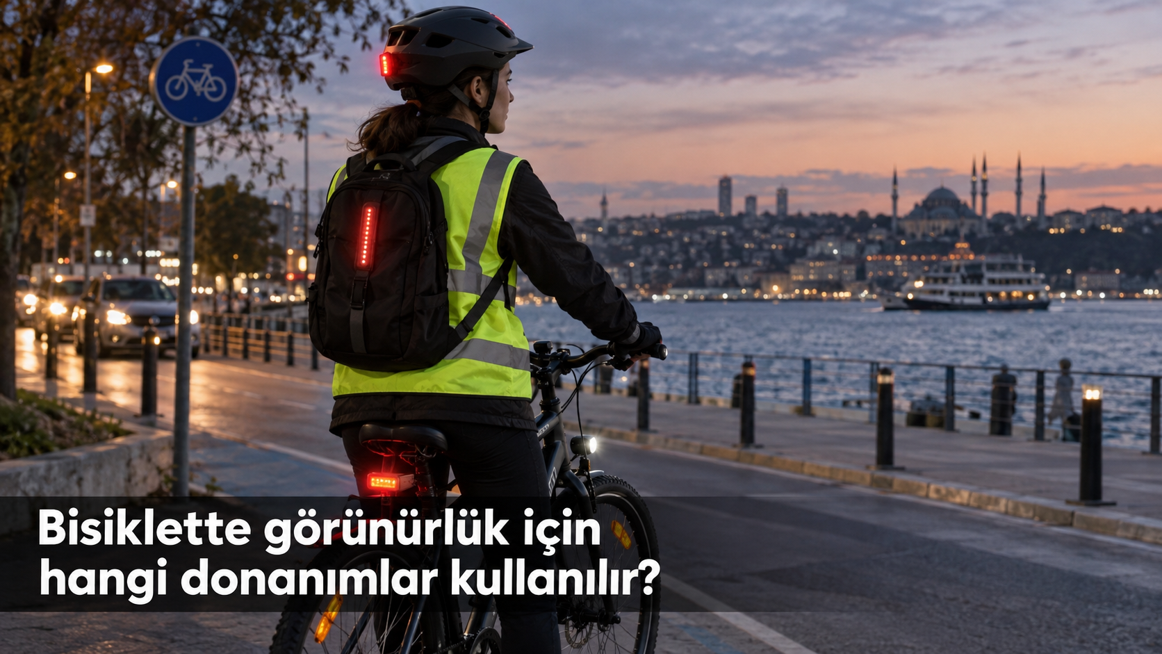 Bisiklette görünürlük için hangi donanımlar kullanılır?