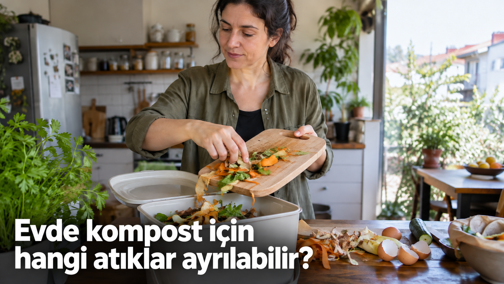 Evde kompost için hangi atıklar ayrılabilir?