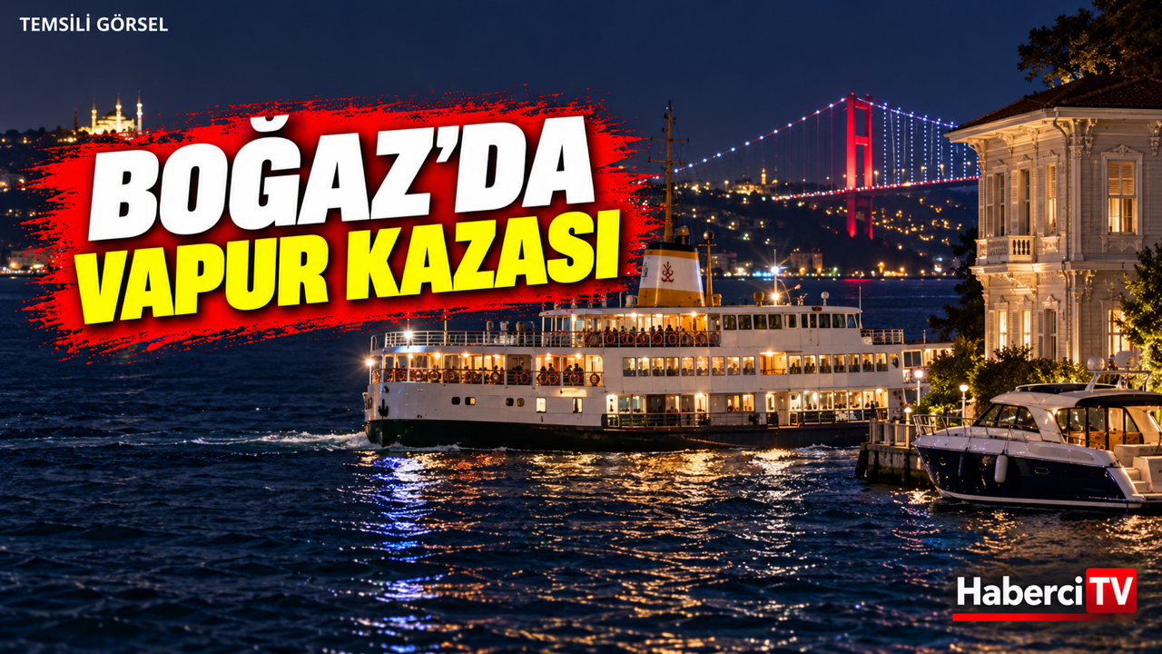 Kandilli’de yolcu vapuru yalıya çarptı