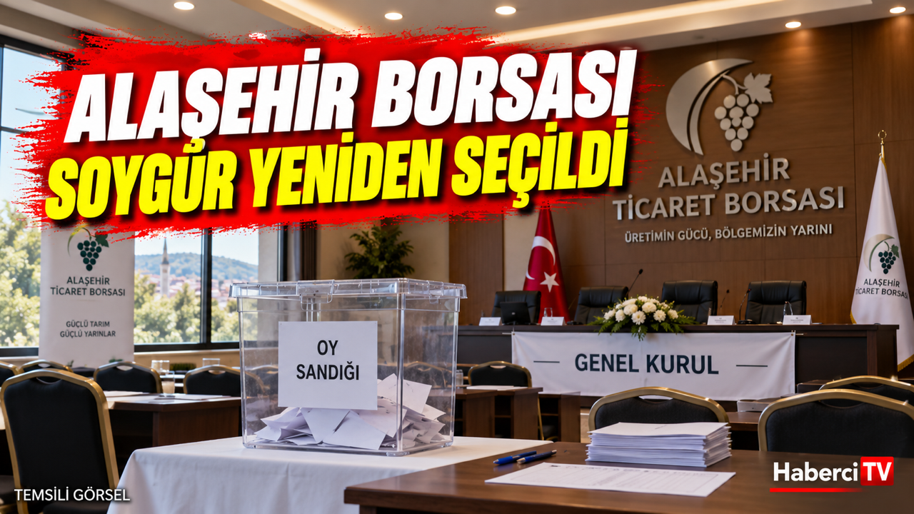 Alaşehir Ticaret Borsası’nda Hüseyin Soygür yeniden başkan seçildi