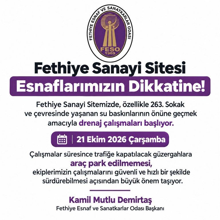 Fethiye Esnaf Uyarı 768X768
