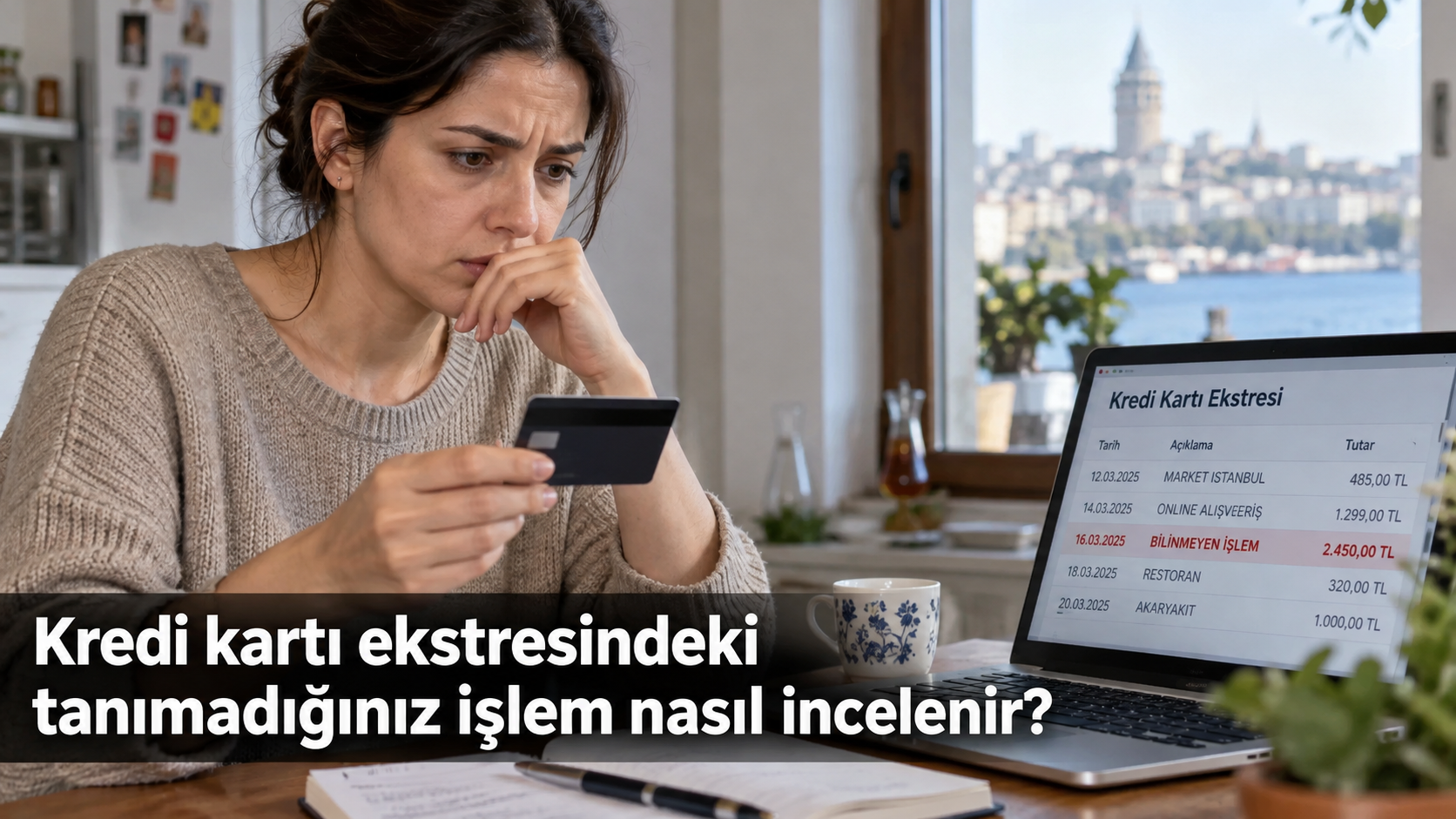 Kredi kartı ekstresindeki tanımadığınız işlem nasıl incelenir?