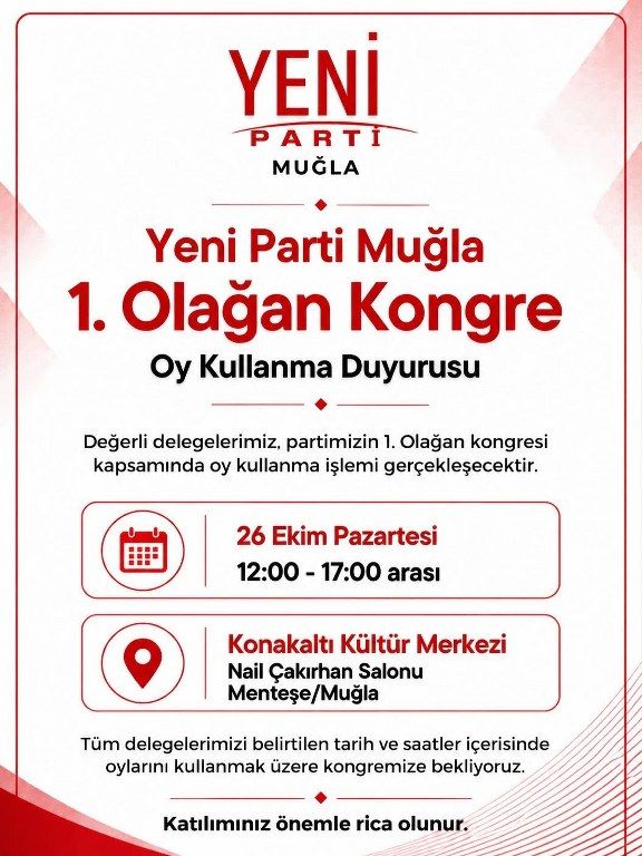 Yeni Parti Il Kongresi 576X768