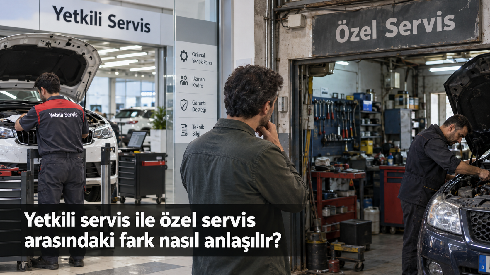 Yetkili servis ile özel servis arasındaki fark nasıl anlaşılır?